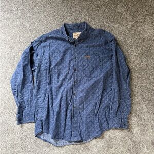 Woolrich Indigo Textured Button-Down Shirt